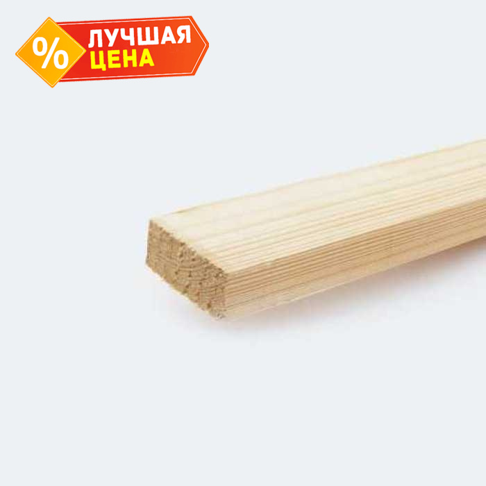 Рейка сухая 25х50х6000 сорт 1-2